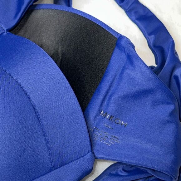 MIKOH Padded Bandeau High Neck Bikini Top Size Small - Picture 5 of 5
